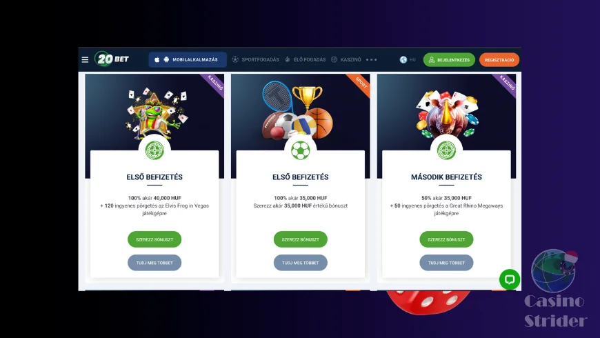 20bet fogadasi bonusz