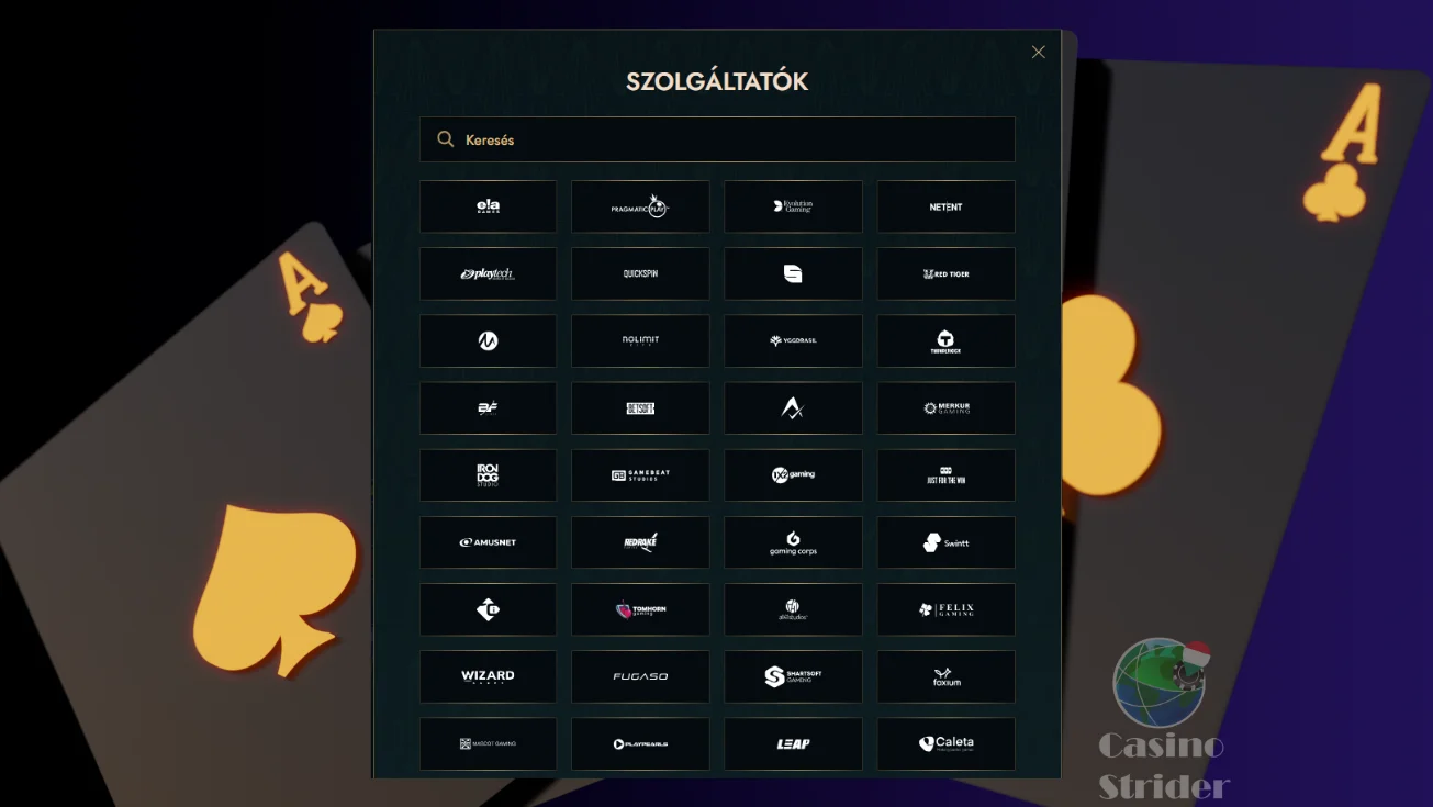 Játékszolgáltatók a Dolly Casino kínálatában