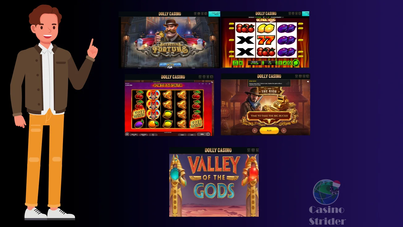 Népszerű nyerőgépek a Dolly Casino oldalán