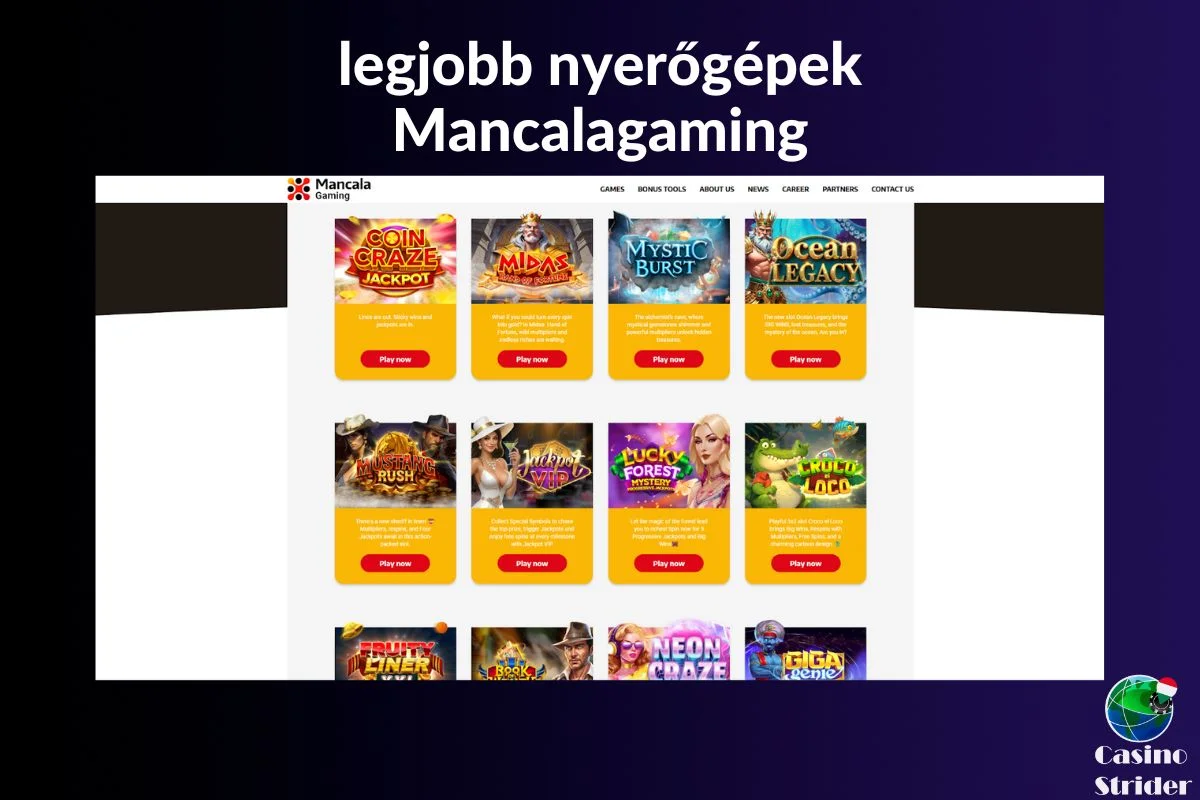 A Mancalagaming játékportfólió részletei