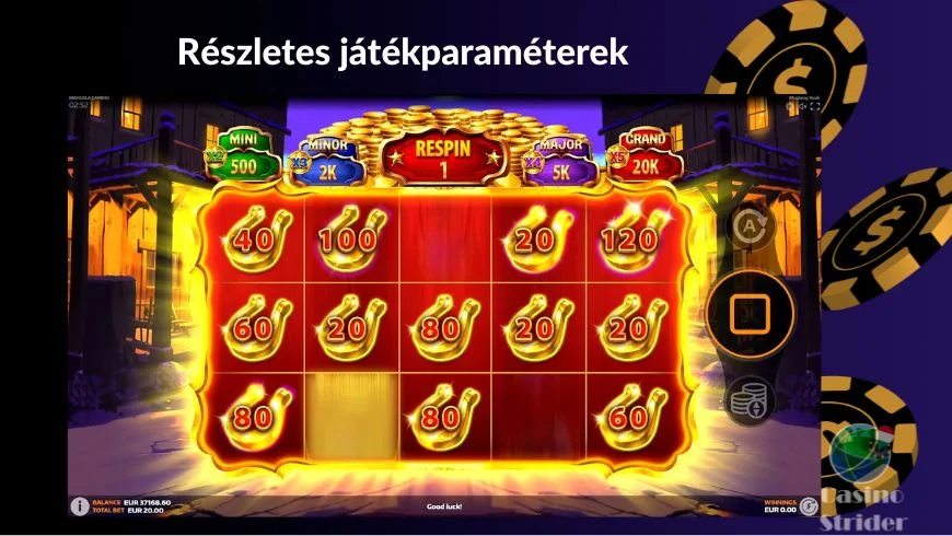 Részletes játékparaméterek