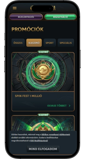 30 ingyenes pörgetést kapsz