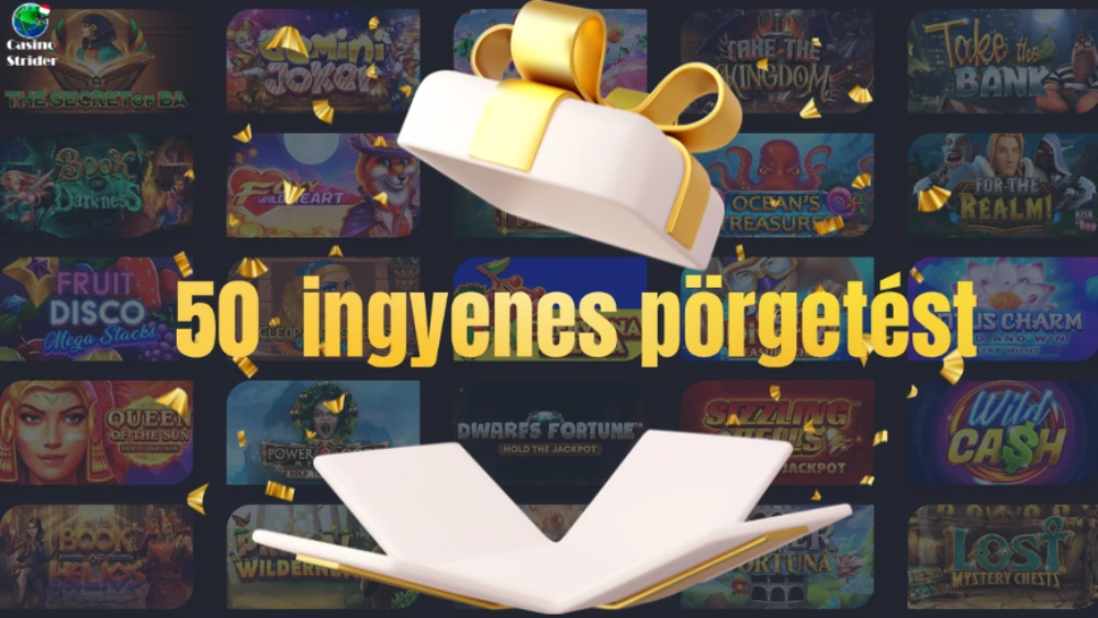 A legjobb casino nyerőgépek 50 ingyenes pörgetéshez