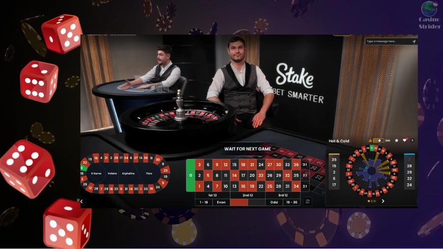 Élő osztós rulett