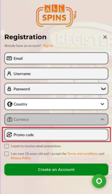 Írd be a promókódot