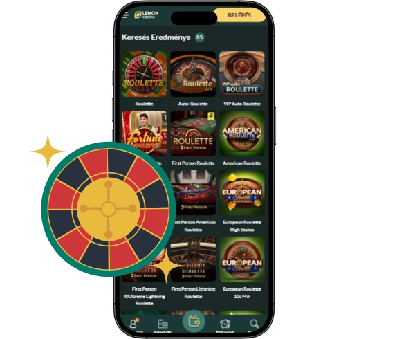 Kaszinó rulett a telefonodról