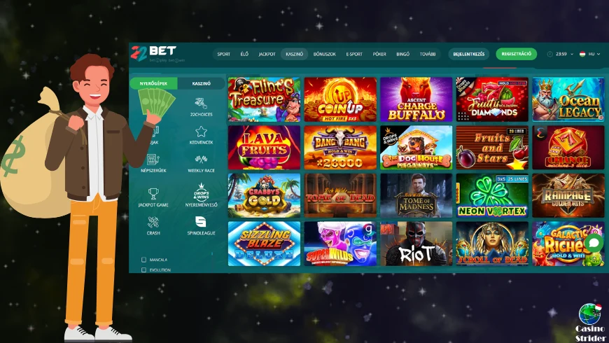 Legjobb paysafecard 22Bet Casino