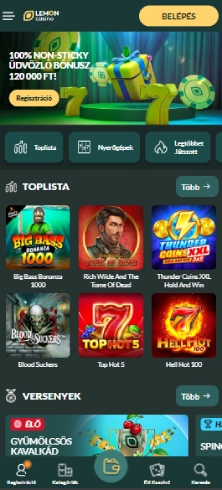 Nyisd meg a mobilkaszinó oldalát