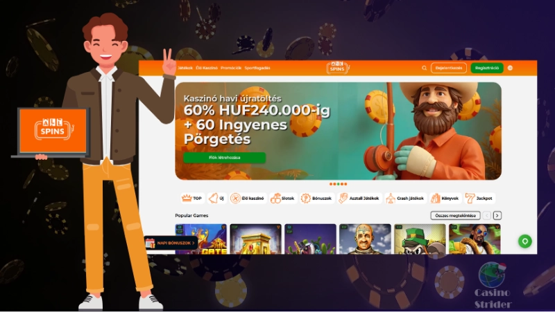 További információ az AllSpins Kaszinóról