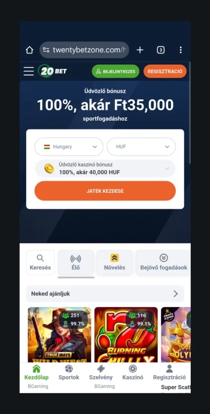 1 Nyisd meg a weboldal