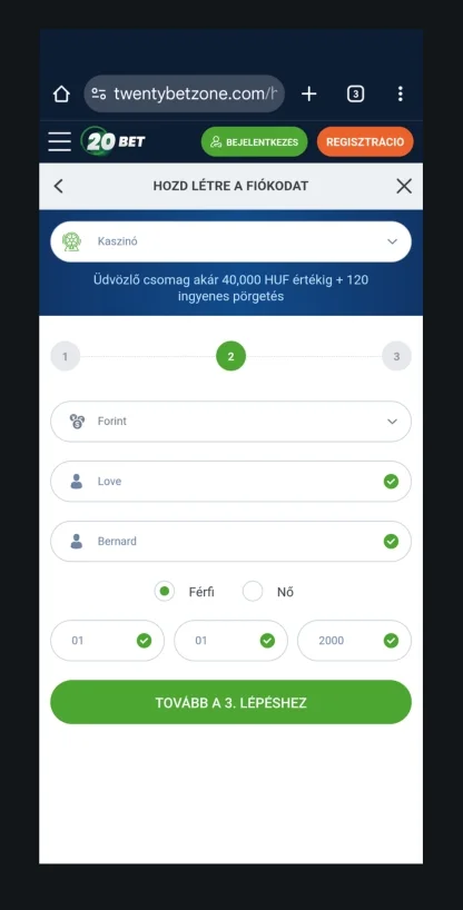 4 Folytatás a 2 lépésre