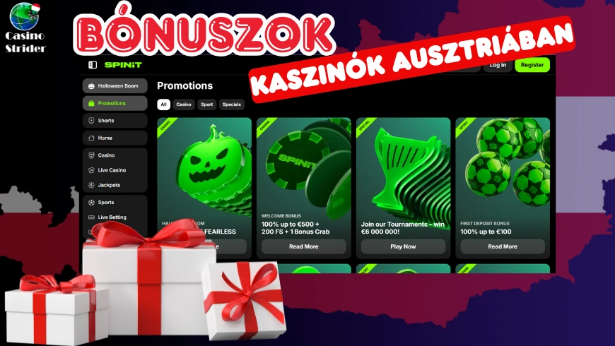 Bónuszok kaszinók ausztriában