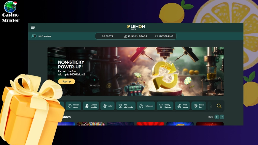 Mit jelent a lemon casino promóciós kód?
