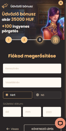 Töltsd ki az egyéni adatokat