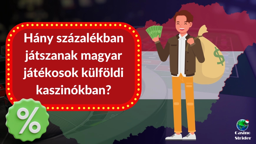 Hány százalékban játszanak magyar játékosok külföldi kaszinókban