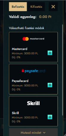 Válassz fizetési módot