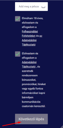 Alapadatok megadása