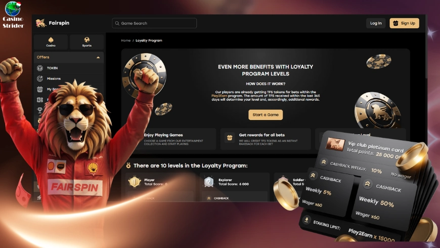 Fairspin Kaszinó VIP program