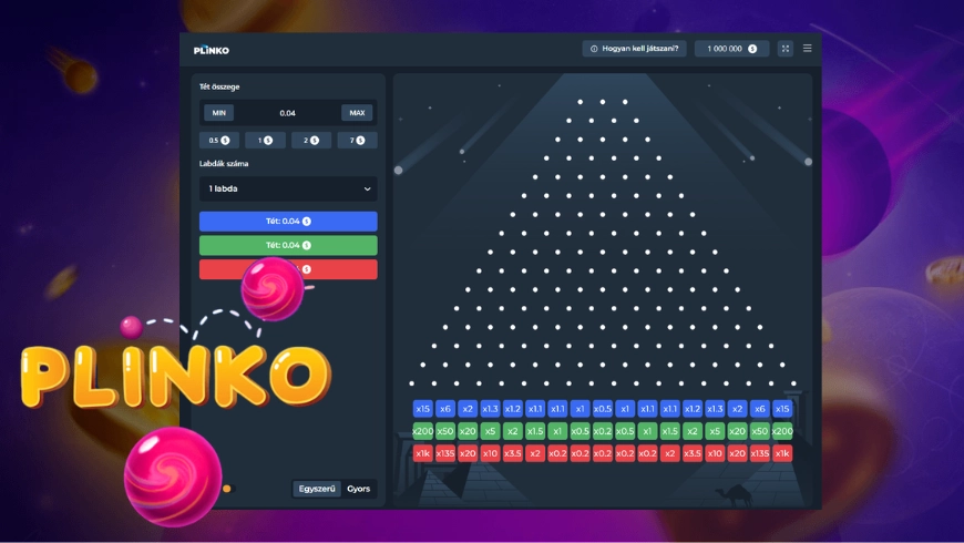 Plinko demó verzió
