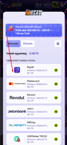 Fizesd be az első összeget