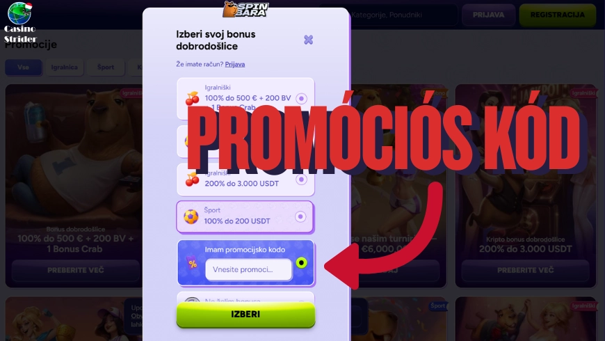 Spinbara Kaszinó Promóciós Kód