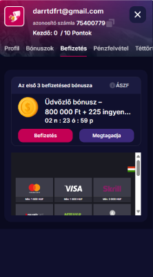 Teljesítsd a bónusz feltételeit