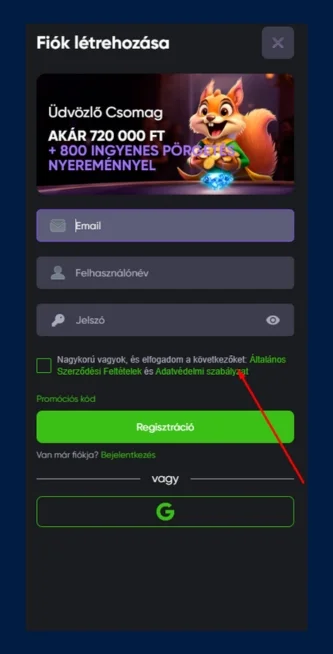 Add meg a belépési adatokat