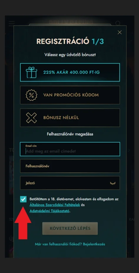 Fogadd el a Felhasználási Feltételeket