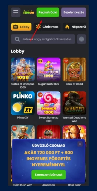 Indítsd el a regisztrációt